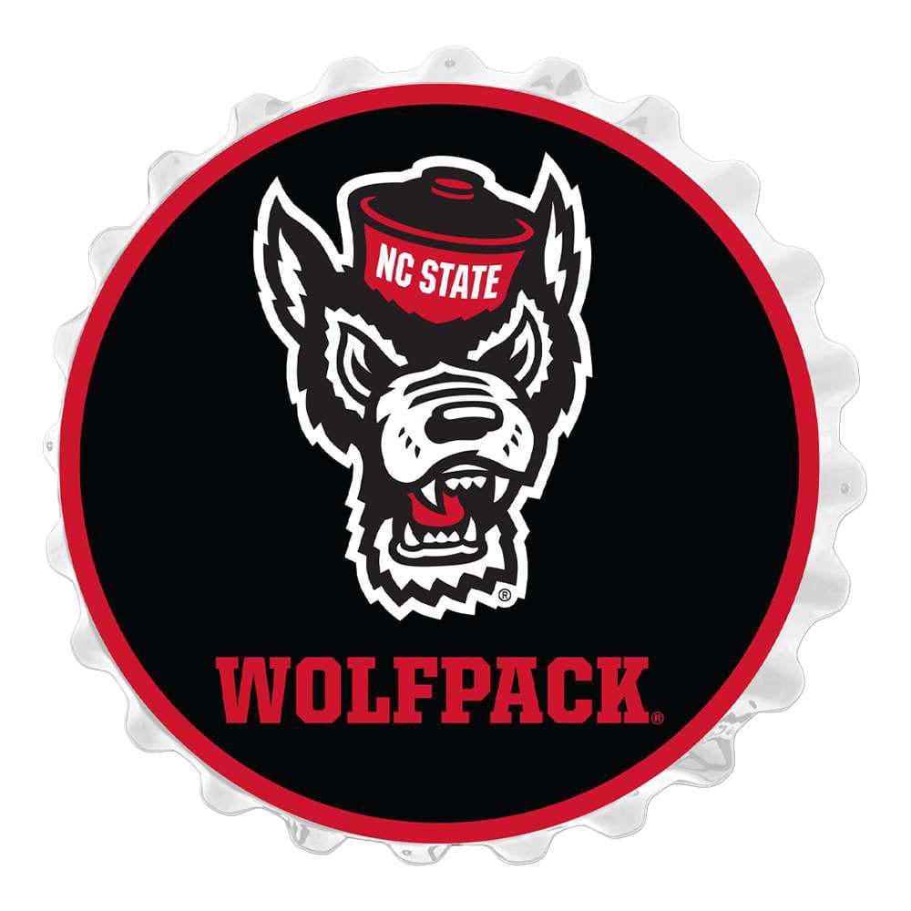 NC State Wolfpack 28 oz White Wolfhead Power Coated Handled