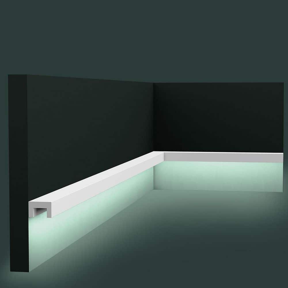 Primed White Polystyrene Crown Moulding Set of 3