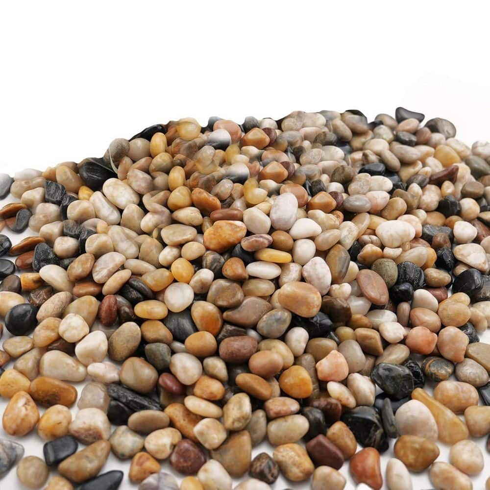 0.038 cu. ft. Decorative Mixed Color River Rocks Natural Polished Stones 3 lbs. Bag for Plants Landscaping Succulent price history on PriceWatchPro