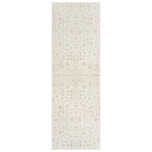 Sydney Joeri Cream 2 ft. x 6 ft. Moroccan Indoor Runner Rug