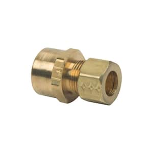 1/2 in. Non Sweat x 3/8 in. O.D. Brass Drill Through No Tube Stop Adapter