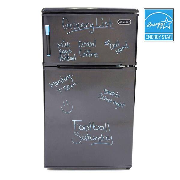 Whynter 3.1 cu. ft. Mini Refrigerator/Freezer in Black Dry-Erase