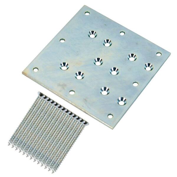 EVERMARK 3 in. Steel Newel Post Fastener 9400K3PLHD00L The Home Depot