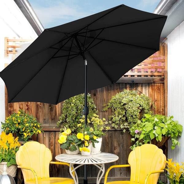 half patio umbrella black Umbrellas 8.2FT,Outdoor Half Patio Wall Rectangular Patio Umbrella Outdoor Umbrella For Table Sun Brella Umbrella 48.2 Ft,Height Adjustable,For Backyard Poolside Garden(Black) : Patio, Lawn & Garden The silver PU coating offers UV protection and fade resistance Black Resin Half-Round Patio Umbrella