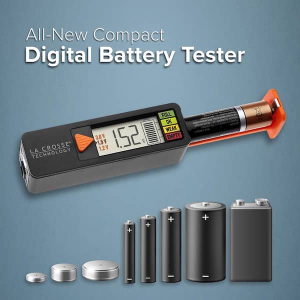 La Crosse Technology Portable Handheld Digital Battery La Crosse Technology Portable Handheld Digital Battery