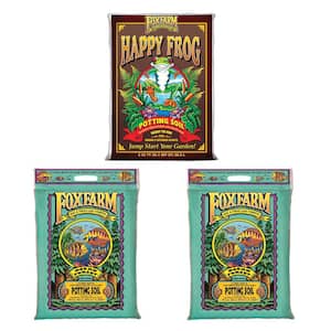 Soil Mix with 12 Qt. Fox Farm Ocean Forest Soil Mix 6.3 pH to 6.8 pH (2-Pack)