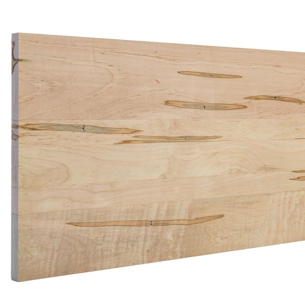 1 in. T X 16 in. W x 3 ft. L Edge Glued Unfinished Ambrosia Maple Hobby Board