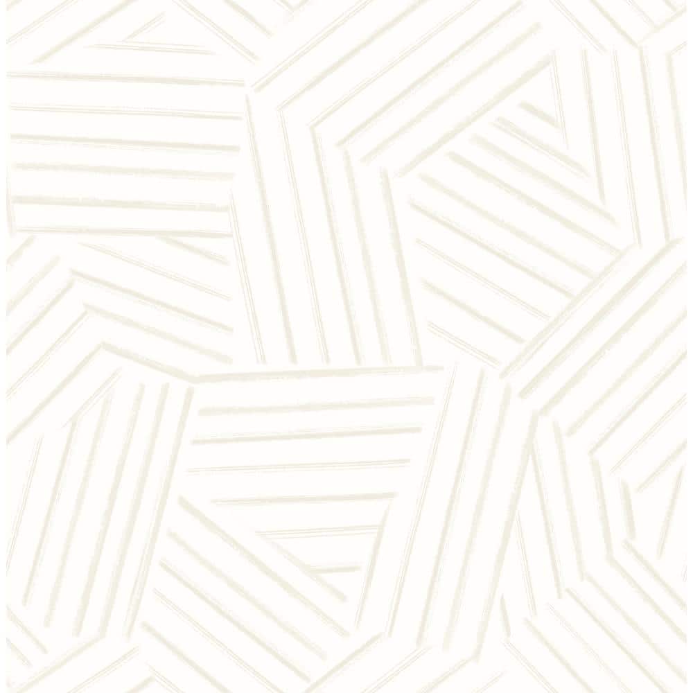 Helene Pearl Geometric Lines Non-Pasted Washable Wallpaper