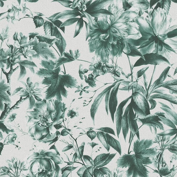 Graham & Brown Arcane Garden Verdigris Green Wallpaper