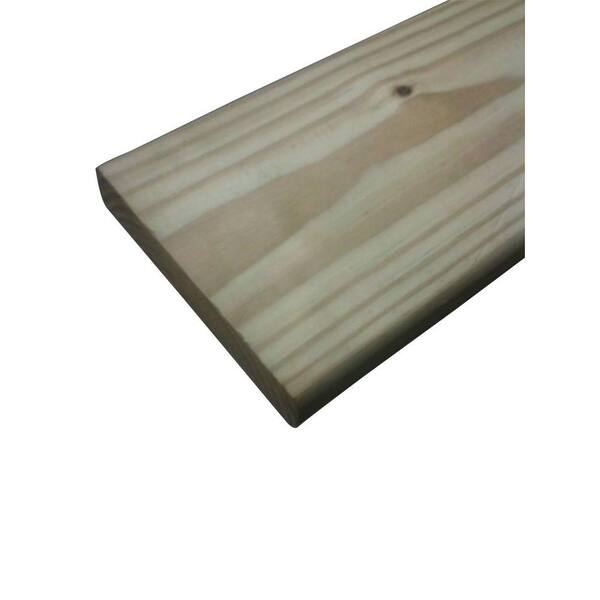 WeatherShield 5/4 in. x 6 in. x 10 ft. PressureTreated Premium SYP Ground Contact Decking Board