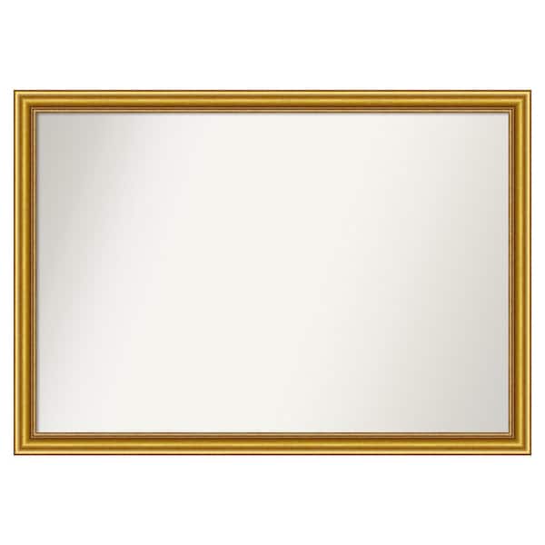 Amanti Art Townhouse Gold 47.75 in. x 33.75 in. Custom Non-Beveled Wood Framed Batthroom Vanity Wall Mirror