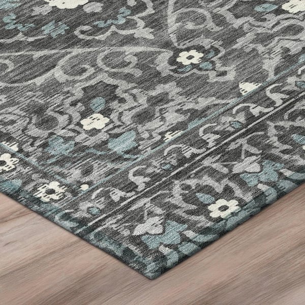 Chantille Machine Washable Indoor/Outdoor Abstract ACN3164 Gray 3 ft. x 4 ft. Area Rug