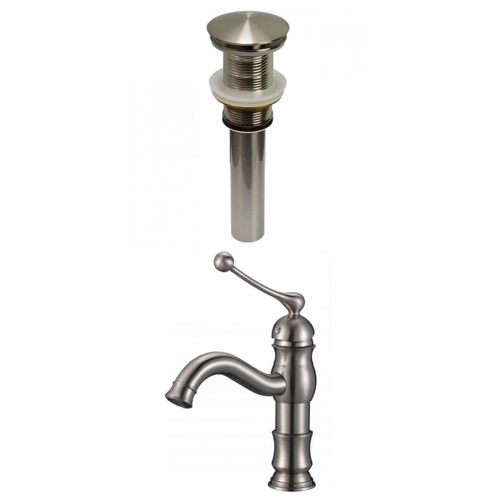 Roxy Single Handle High Arc Single Hole Bathroom Faucet with Deckplate Incl