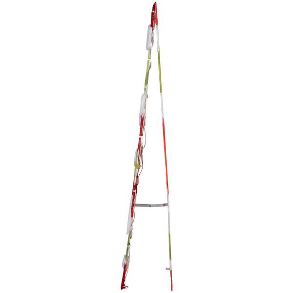 Unbranded - 35.98 in. H x 8.5 in. W x 14.49 in. L Holiday Flat-tastics-Lighted KD-A-Frame Grinch -Dr.Seuss Classic White