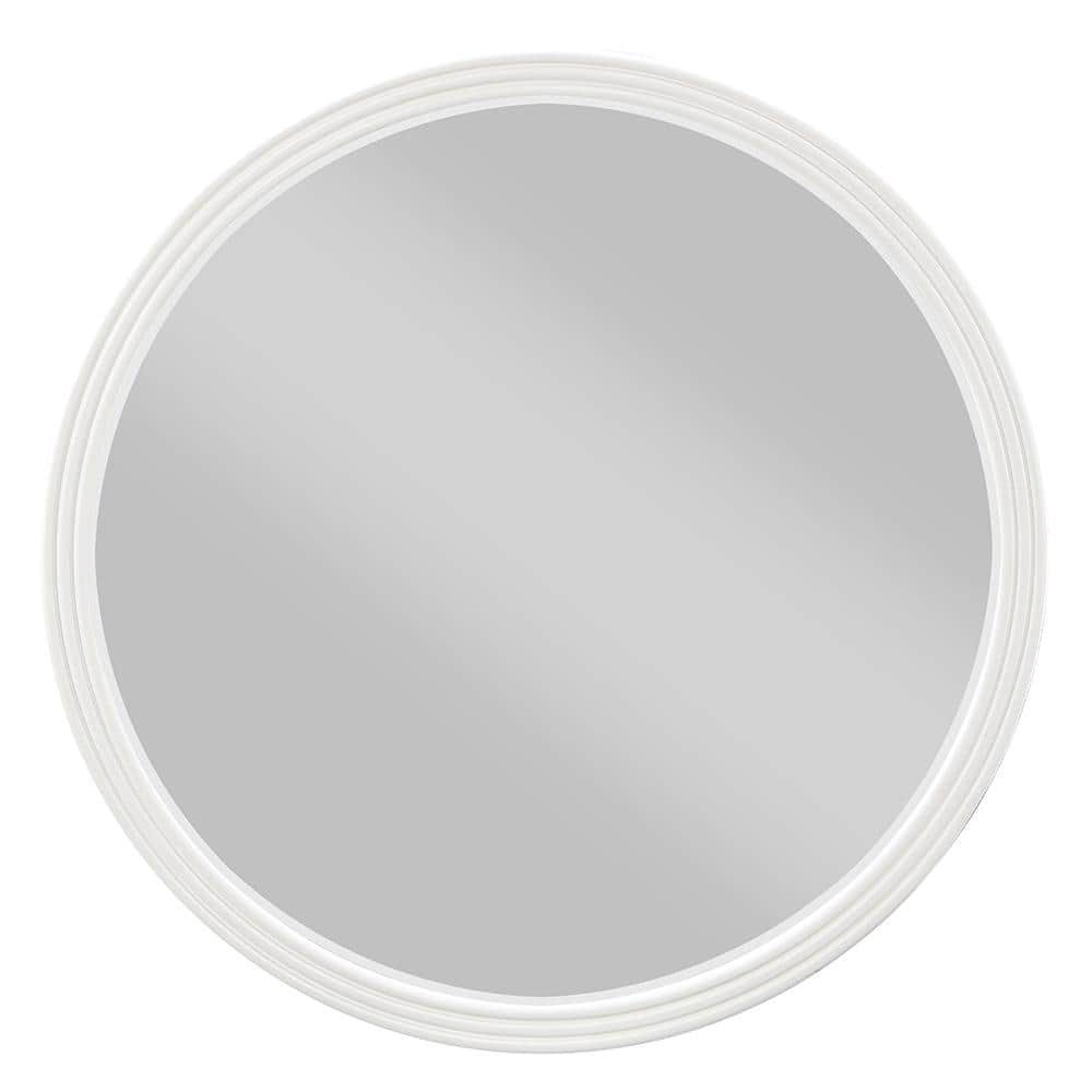 Acme Furniture 35 in. W x 35 in. H Wood Silver Dress Mirror