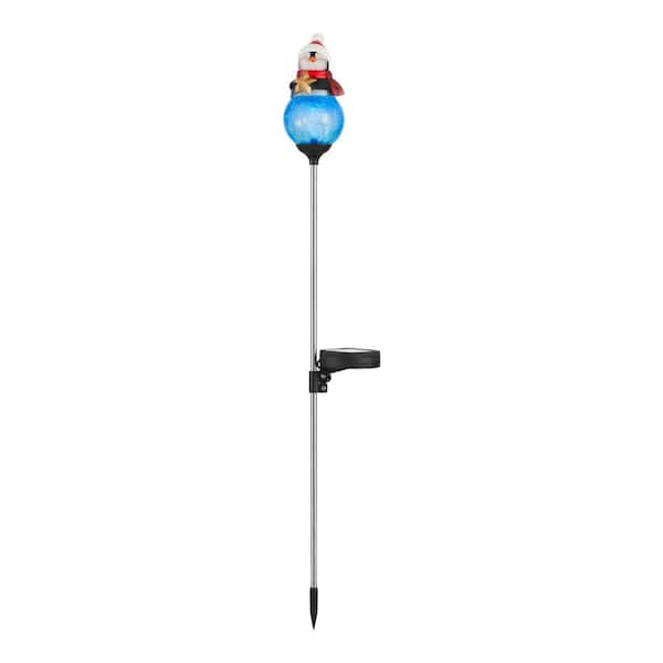 34 in. LED Penguin Holiday Solar Pathway Markers Assorted