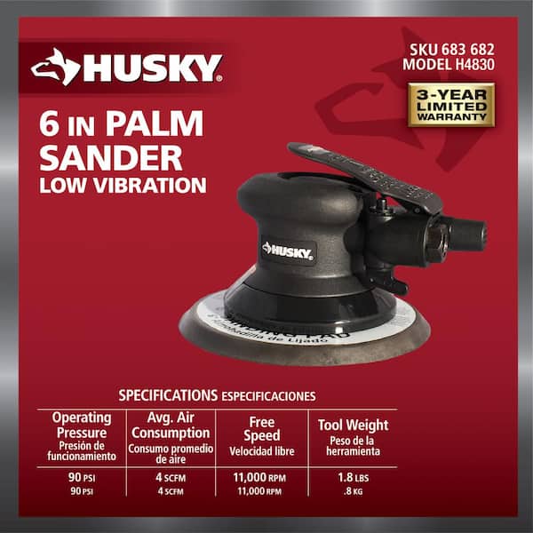 6 in. Low Vibration Palm Sander 6 in. Low Vibration Palm Sander