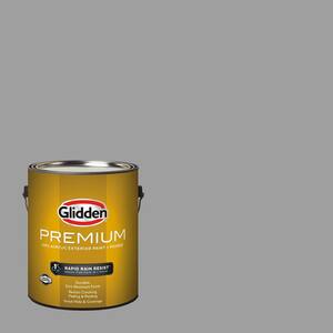 Glidden Premium 1 qt. PPG0995-5 Burnished Blade Satin Exterior Latex ...