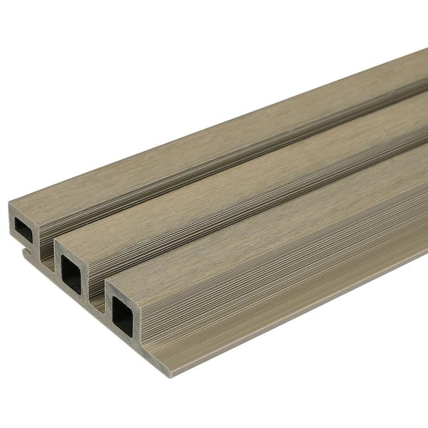 NewTechWood European Siding System 4.8 in. x 192 in. Composite Norwegian Board Siding in Roman Antique