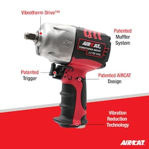 1/2 in. Vibrotherm Drive Composite Impact Wrench with 2 in. Extended Anvil