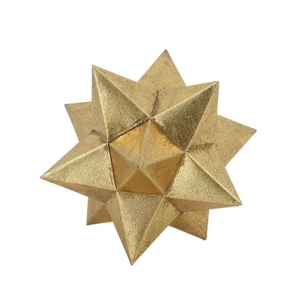 LITTON LANE Modern 8 in. x 8 in. Spiky Iron Ball Sculpture 97736 - The ...