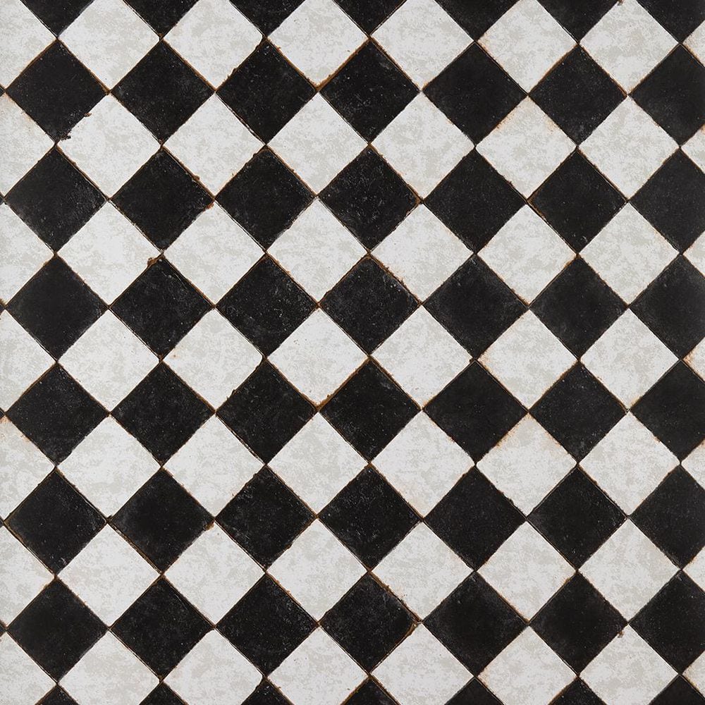 Jeremiah Brent Black & White Vintage Check Peel and Stick Vinyl Textured Wallpaper Roll (covers 56.37 sq. ft. ) price history on PriceWatchPro