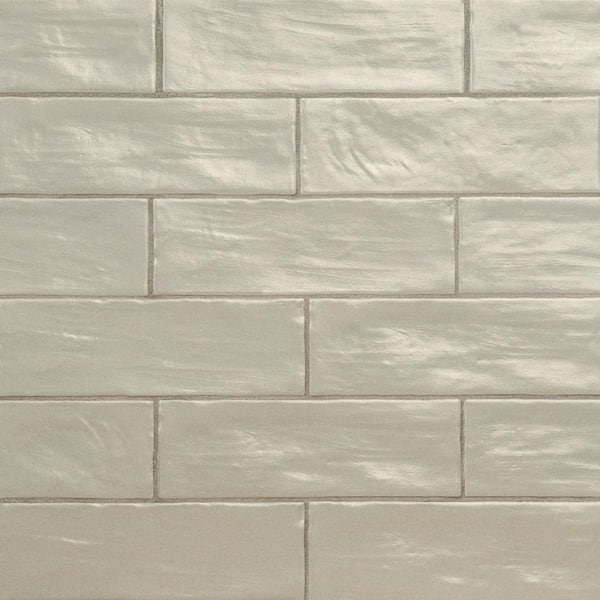 Zelyge Aloe 2.5 in. x 8 in. Satin Ceramic Floor and Wall Tile (5.24 sq. ft. /Case)