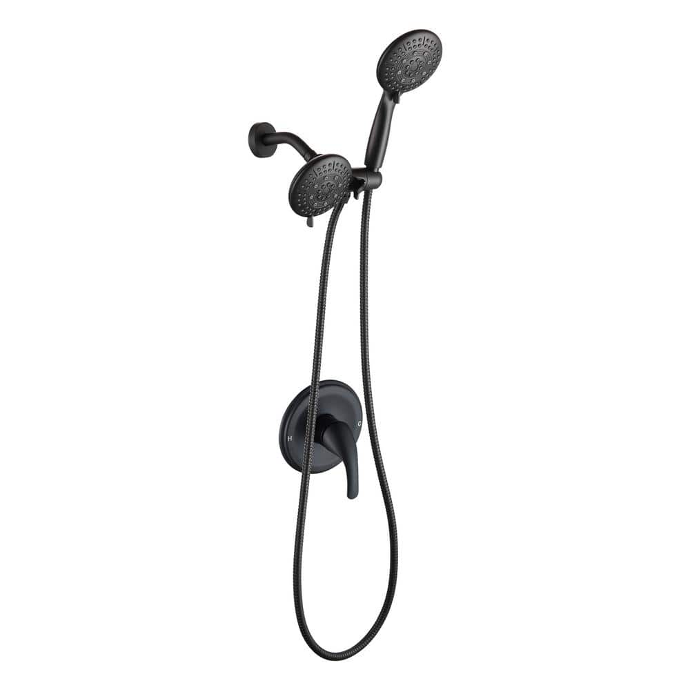 Heemli 4.7 in. Single Handle 5-Spray Shower Faucet Kit Handheld