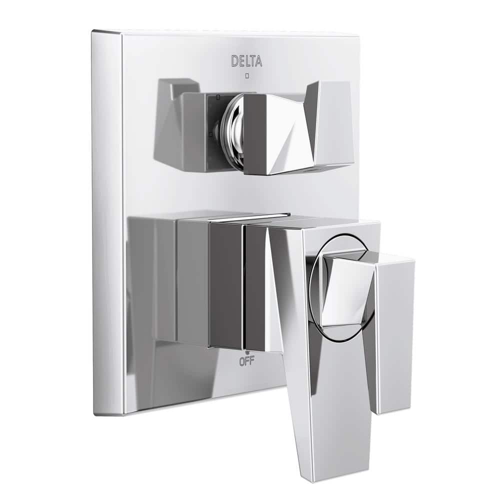 Trillian 2-Handle Wall-Mount 3-Function Diverter Valve Trim Kit in Lumicoat Chrome (Valve Not Included) price history on PriceWatchPro