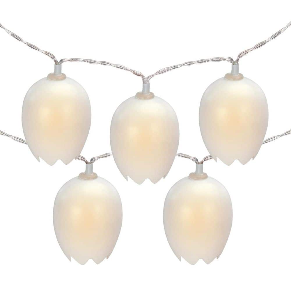 Northlight 10-Count Cracked Easter Egg LED String Lights 4. 5ft Clear ...