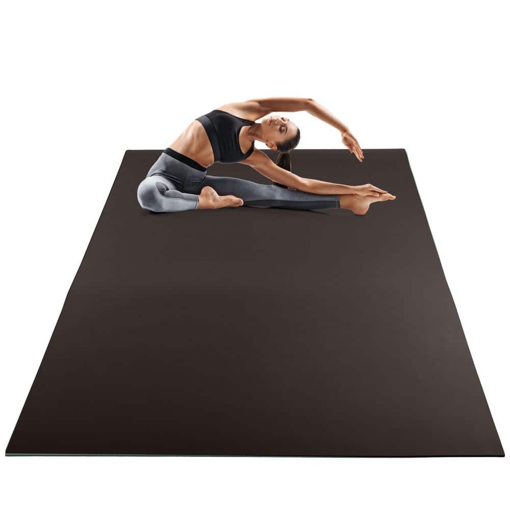 Wakeman 6 ft. L x 4 ft. W - 8mm Thick - 24 Sq. Ft. - Non-Slip Yoga