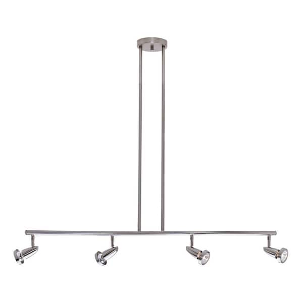 Access Lighting Mirage 4-Light Brushed Steel Bar Pendant