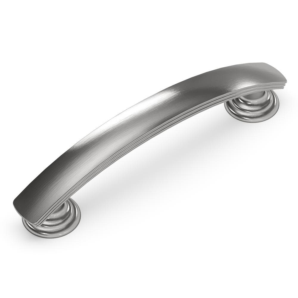 Satin Nickel 3-3/4" Modern Farmhouse Cabinet Pulls