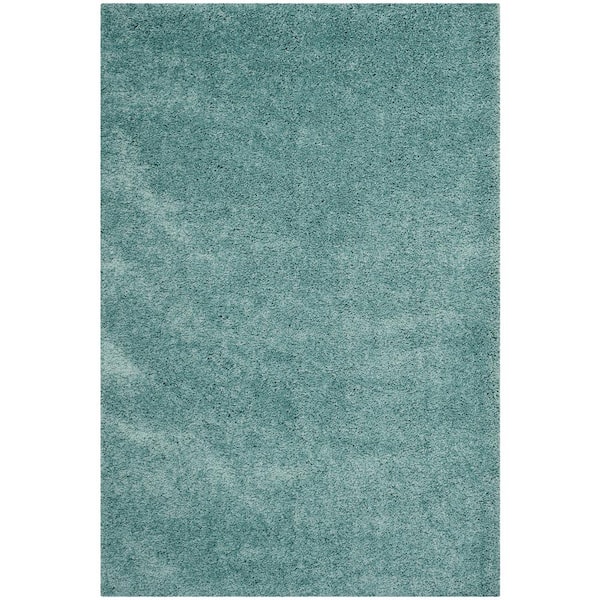 SAFAVIEH California Shag Light Blue 9 ft. x 12 ft. Solid Area Rug