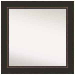 Milano Bronze 32.5 in. W x 32.5 in. H Square Non-Beveled Wood Framed Wall Mirror in Bronze