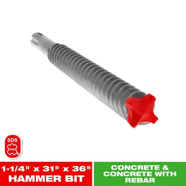 DIABLO 1-1/4 in. x 31 in. x 36 in. Rebar Demon SDS-Max 4-Cutter Full Carbide Head Hammer Drill Bit