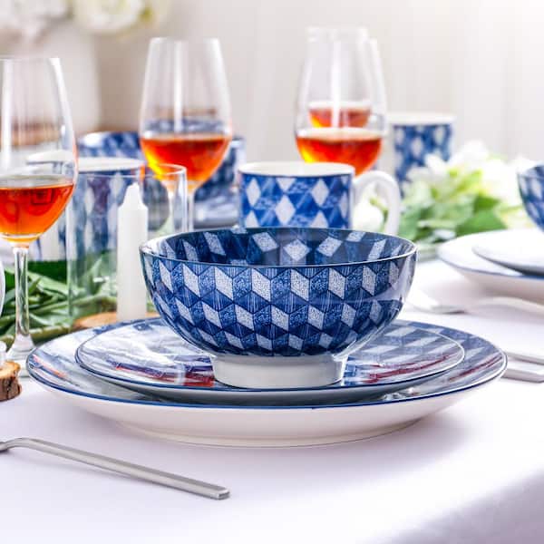 Blue And White Porcelain Dinnerware Sets, Hotel Luxury Ceramic Tableware,  Good Price Crockery Dinner Set For Restaurant/-Two Eight