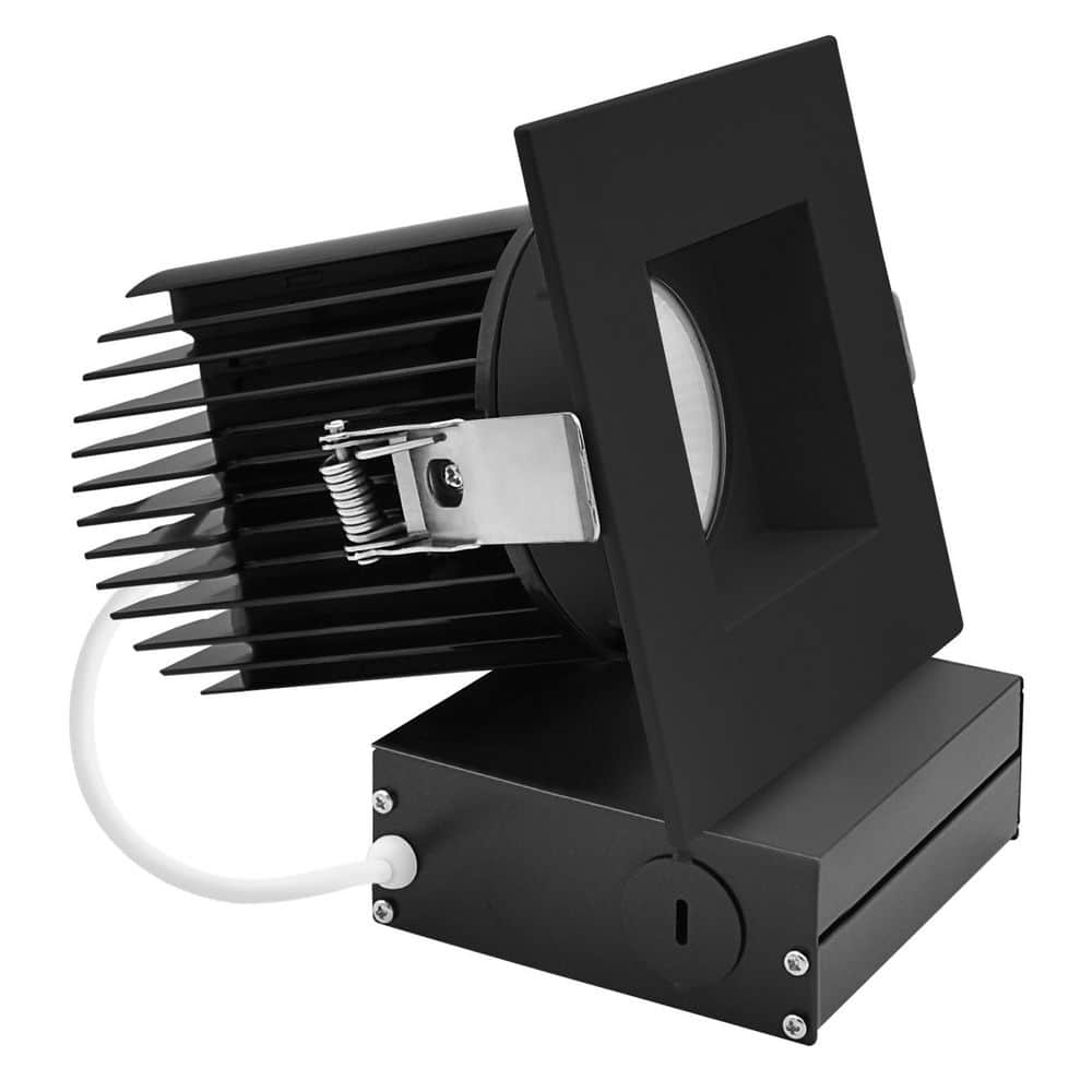 4 in. Integrated LED Trimless Regressed Spotlight with Square Black Trim, 5CCT, CRI90, 22W, 1700LM, Dimmable, IC Rated price history on PriceWatchPro