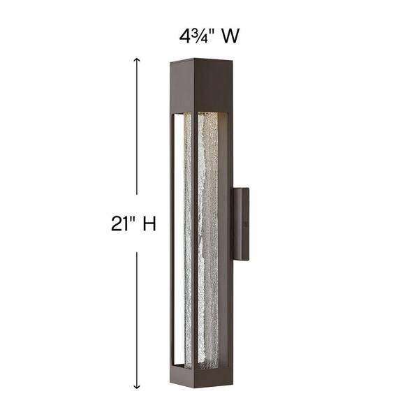 Vapor Medium 1-Light Bronze Outdoor Wall Light Sconce