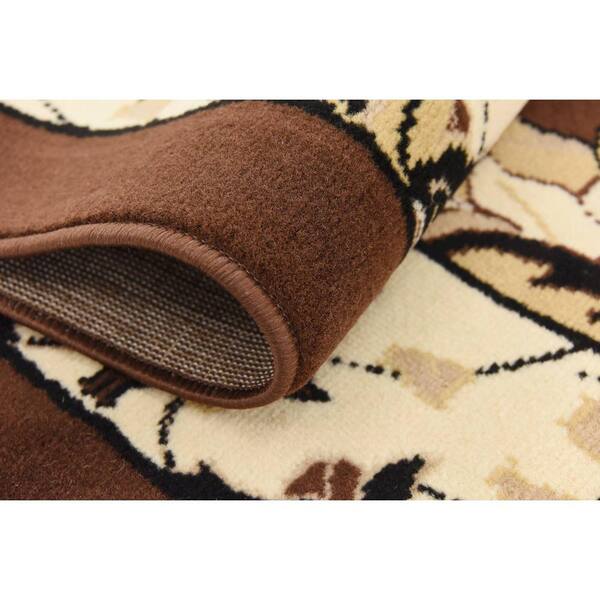 Unique Loom Espahan Cape Cod Brown 8' 0 x 8' 0 Square Rug 3137521