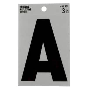 3 in. Vinyl Reflective Letter A