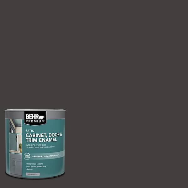 BEHR PREMIUM 1 qt. #MQ1-35 Off Broadway Satin Enamel Interior/Exterior Cabinet, Door & Trim Paint