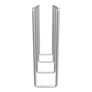 U-Shaped Tray Divider Organizer for Cabinets, Chrome (2-Pack)