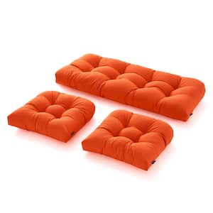 3-Piece Outdoor Chair Cushions Loveseat Outdoor Cushions Set Wicker Patio Cushion for Patio Furniture