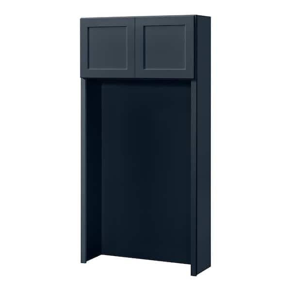 Avondale 36 in. W x 72 in. H x 12 in. D Ready To Assemble Plywood Shaker Hall Tree Opening Cabinet in Ink Blue