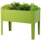 24.5 in. x 12.5 in. Outdoor Elevated Garden Plant Stand Flower Bed Box