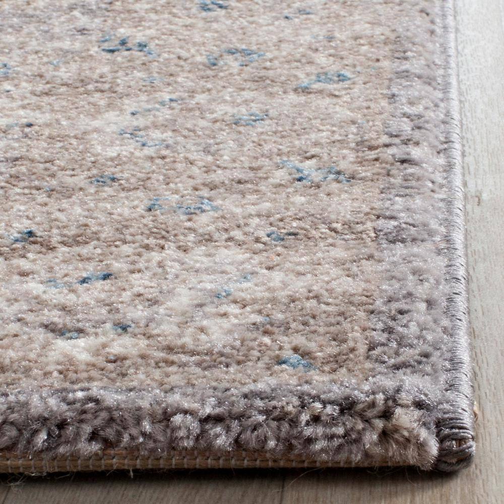 Sofia Light Gray and Beige Synthetic Rectangular Area Rug