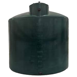 2500 Gal. Dark Green Polyethylene Vertical Water Storage Tank