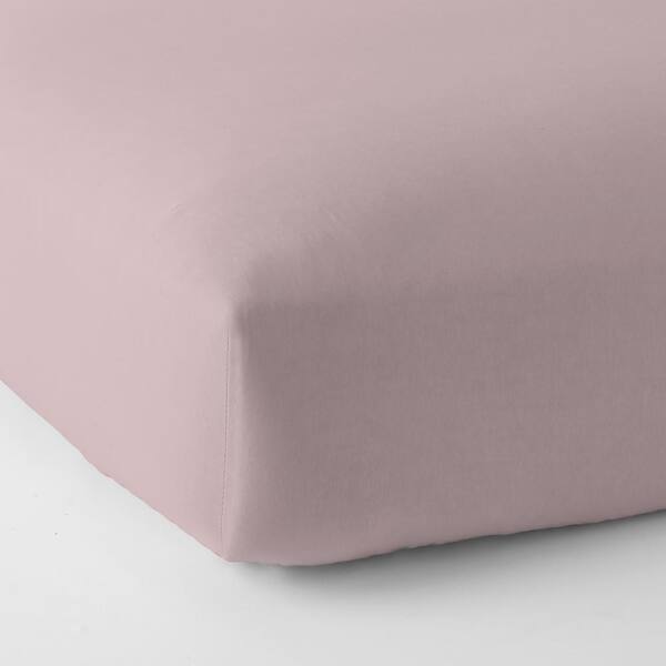 The Company Store Organic Cotton Jersey Knit Twilight Solid Full Fitted Sheet