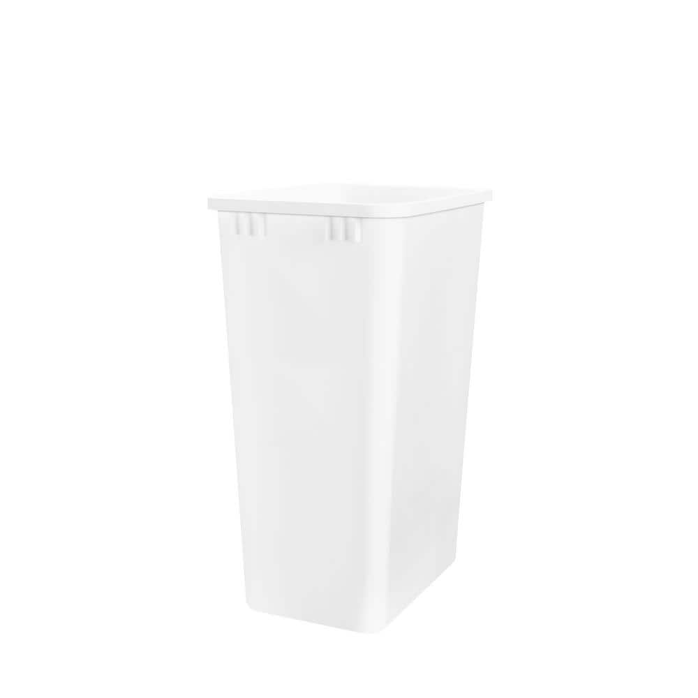 Home Zone Living 2.1 Gal. Plastic Small Trash Can with Handle and Removable  Open Top Lid (2-Pack) VA42177A - The Home Depot